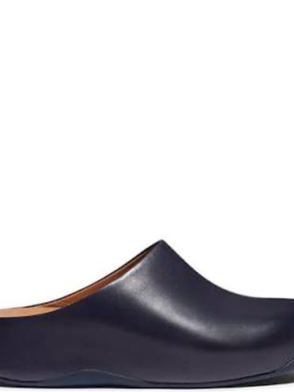 FitFlop Shuv Clog Midnight Navy Leather 9